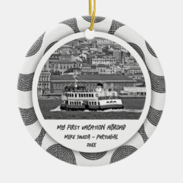 Portugisisk vinkar delsten Första vaccinationen Julgransprydnad Keramik