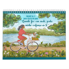 Portugisiska 2024 års text PS 56:3-kalender Kalender