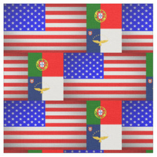Portugisiska amerikanska flaggor tyg