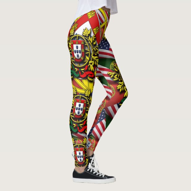 Portugisiska amerikanska mönster leggings (Höger)