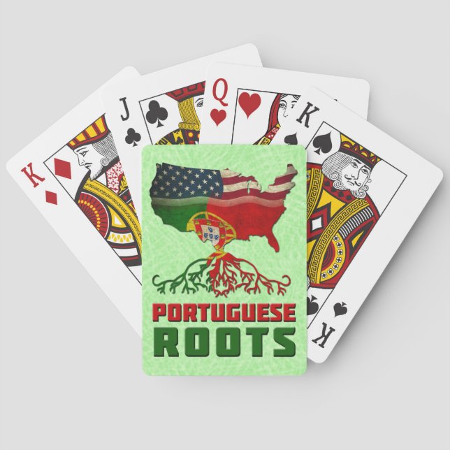 Portugisiska amerikanska rötter spel kort (Baksidan)