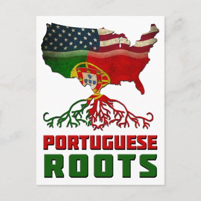Portugisiska amerikanska rötter vykort (Framsida)