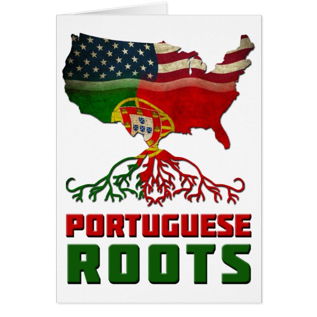 Portugisiska amerikanska valkretsar hälsningskort (Framsidan)