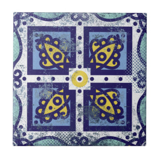 Portugisiska Azule Ceramic Tile Kakelplatta