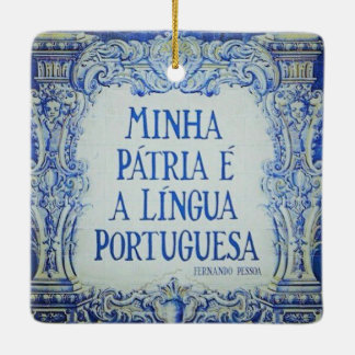 Portugisiska Azuleijo Premium Square Ornament