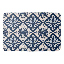 Portugisiska Azulejo Blue och White Badrumsmatta