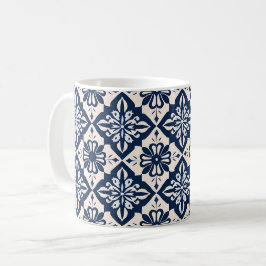 Portugisiska Azulejo Blue och White Kaffemugg