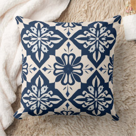 Portugisiska Azulejo Blue och White Kudde