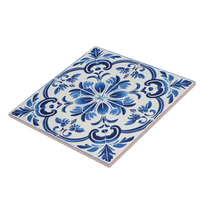 Portugisiska Azulejo Mönster Kakelplatta (Sidan)