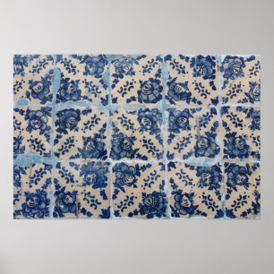 Portugisiska Azulejo-plattor Poster