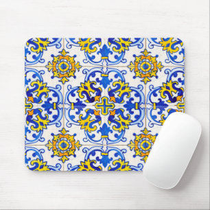 Portugisiska Azulejo Tile Mosaic-datorn Musmatta