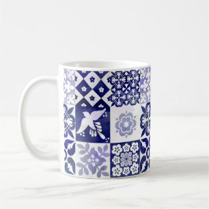 Portugisiska Azulejos belägger med tegel muggen Kaffemugg