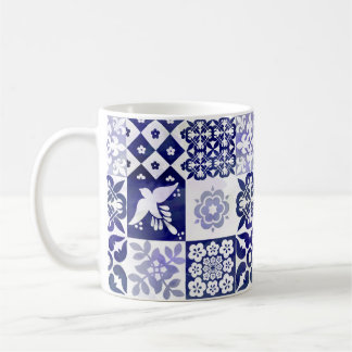 Portugisiska Azulejos belägger med tegel muggen Kaffemugg