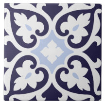 Portugisiska Azulejos Indigo blue och white Classi