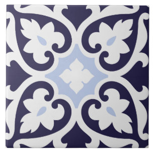 Portugisiska Azulejos Indigo blue och white Classi Kakelplatta