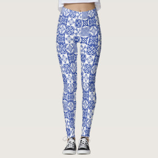 Portugisiska balkar, azulejo-plattor, Lissabon, st Leggings