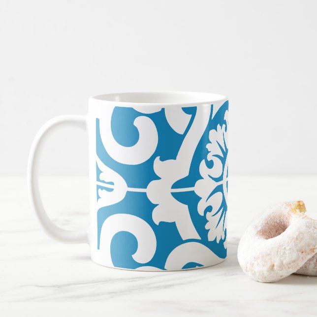 Portugisiska blå plattor 1 kaffemugg (Med munk)