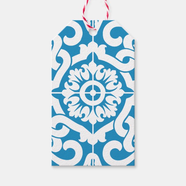 Portugisiska blå plattor 1 presentetikett (Framsidan)
