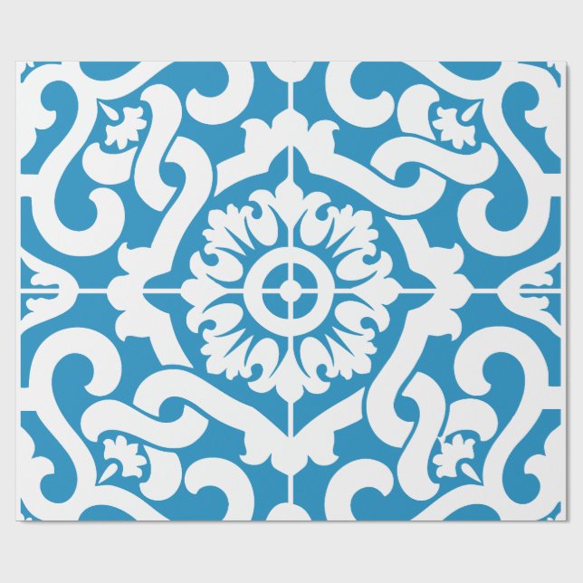 Portugisiska blå plattor 1 presentpapper (Platt)