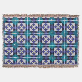 Portugisiska brickor - Azulejo Diamond Geometric Filt