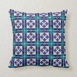 Portugisiska brickor - Azulejo Diamond Geometric Kudde