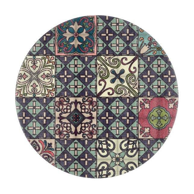 Portugisiska brickor: Talavera Stil sjölösa (Framsidan)