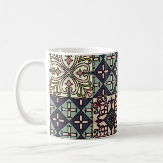Portugisiska brickor: Talavera Stil sjölösa Kaffemugg