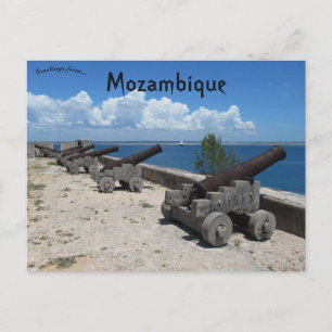 Portugisiska Cannons-ön Moçambique Vykort