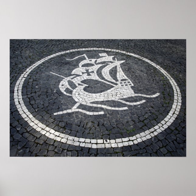 Portugisiska caravel poster (Framsidan)