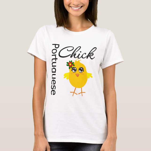 Portugisiska Chicken T Shirt (Framsida)