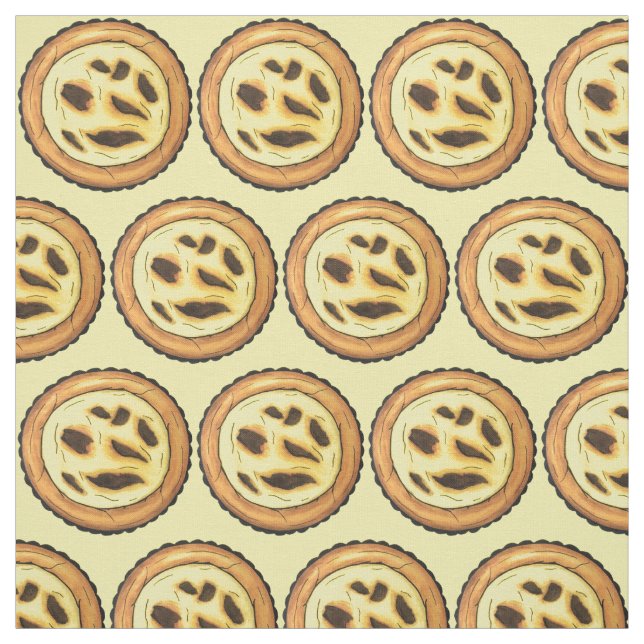 Portugisiska Custard Egg Tart Pastéis de Nata Food Tyg (Provkarta)