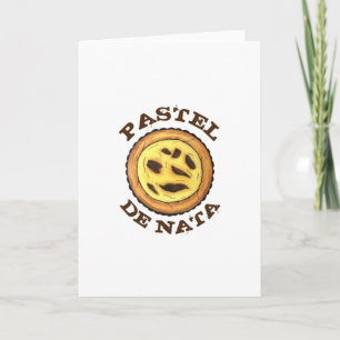 Portugisiska Custard Egg Tart Pastel Pastéis de Na Kort