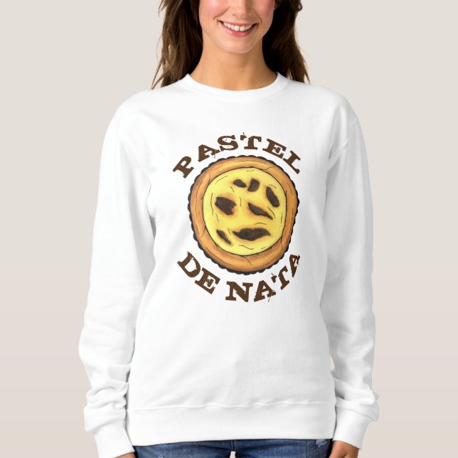Portugisiska Custard Egg Tart Pastel Pastéis de Na T Shirt (Framsida)