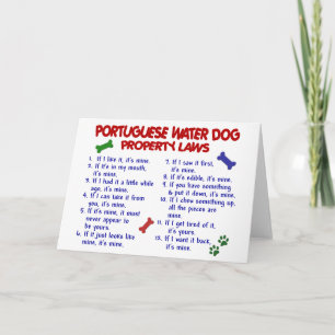 PORTUGISISKA Egendom-lagarna VATTEN HUND 2 Kort