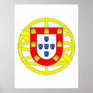 Portugisiska Emblem Poster