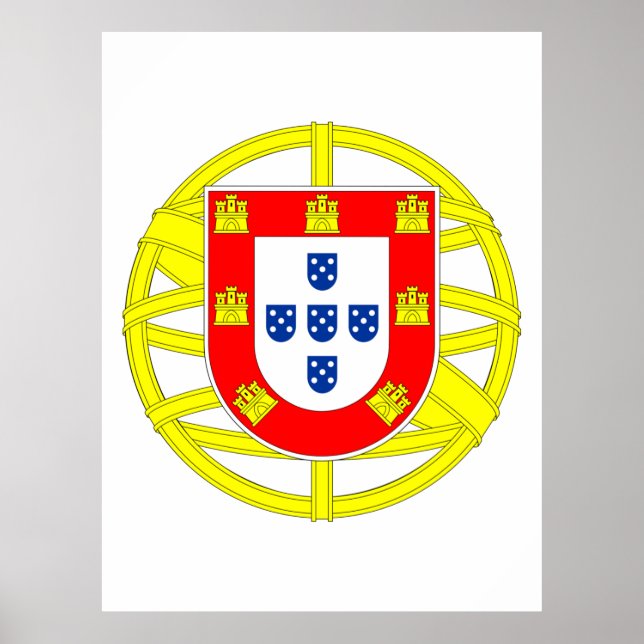 Portugisiska Emblem Poster (Framsidan)