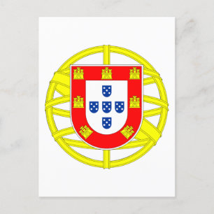 Portugisiska Emblem Vykort