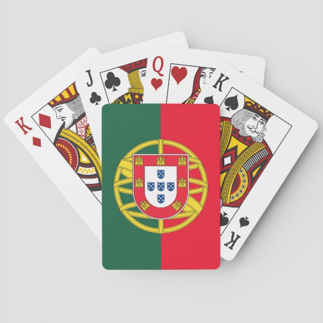 Portugisiska flagga casinokort (Baksidan)