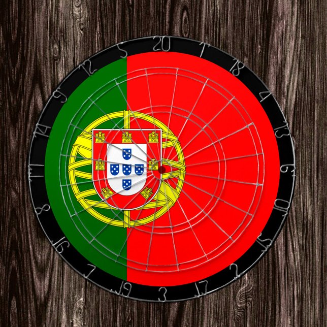 Portugisiska Flagga Dartboard och Portugal/speltav Darttavla (Skapare uppladdad)