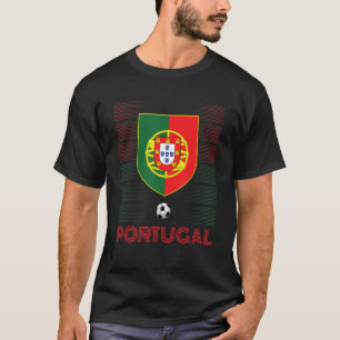 Portugisiska Flagga Fotbollsarenan Fläkt T Shirt