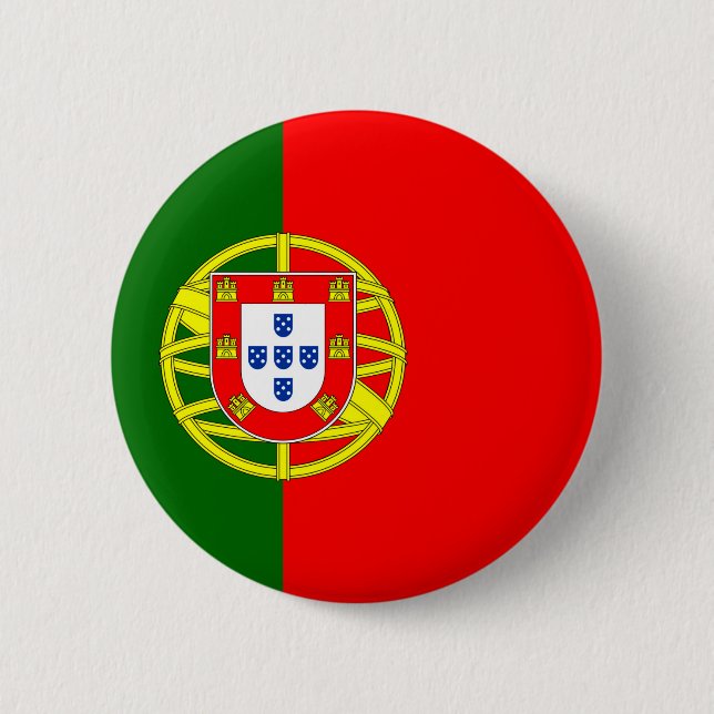 Portugisiska Flagga Knapp (Framsida)