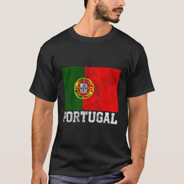 Portugisiska Flagga National Pride Family Roo T Shirt (Framsida)