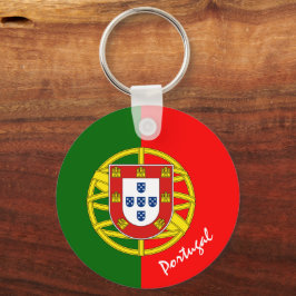 Portugisiska Flagga och portugisiska mode / sport Nyckelring