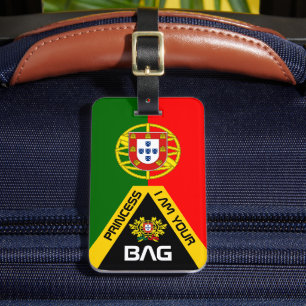 Portugisiska Flagga, påsar, märkre, Portugal/Perso Bagagebricka