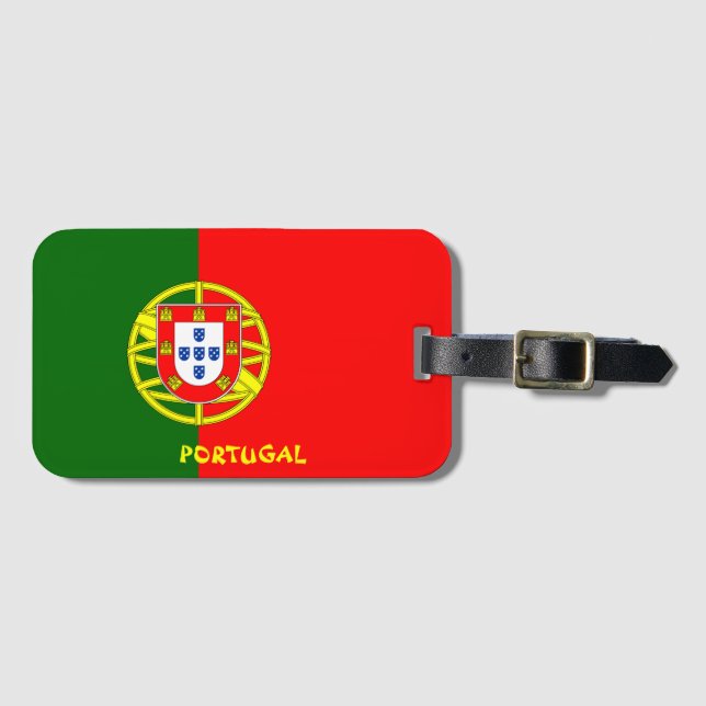 Portugisiska Flagga Patriotic Bagagebricka (Framsida horisontal)