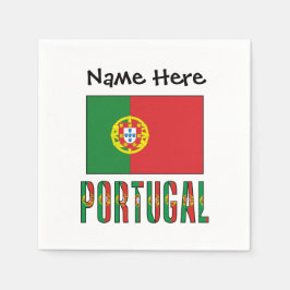 Portugisiska Flagga Personlig Pappersservett