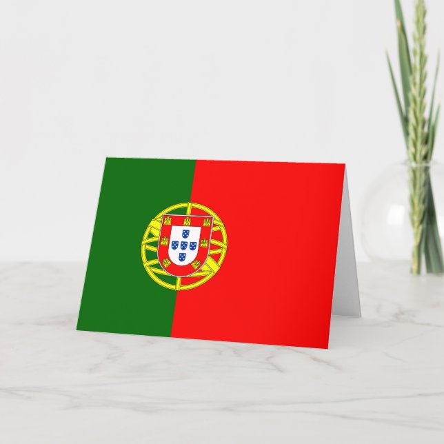 Portugisiska Flagga (Portugal) Kort (Framsida)
