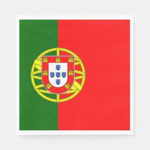 Portugisiska Flagga (Portugal) Pappersservett