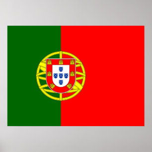 Portugisiska Flagga (Portugal) Poster