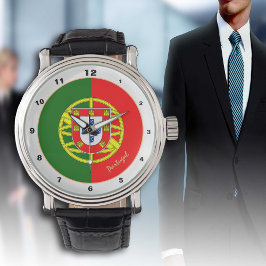 Portugisiska Flagga & Portugal trendig mode /desig Armbandsur